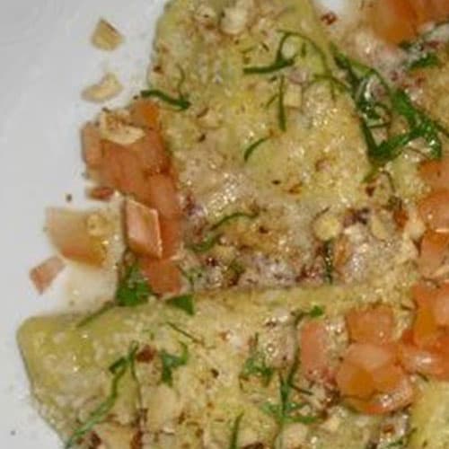 Kartoffelteigtaschen mit Ziegenfrischkäsefüllung