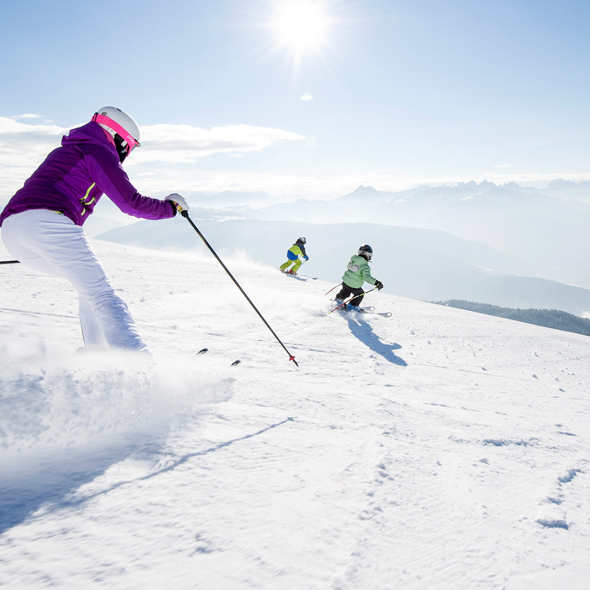 Winterlicher Freizeitspaß auf dem Meranser Hochplateau